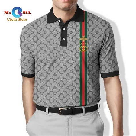 polo gucci grigio|Gucci Polo Shirts for Men .